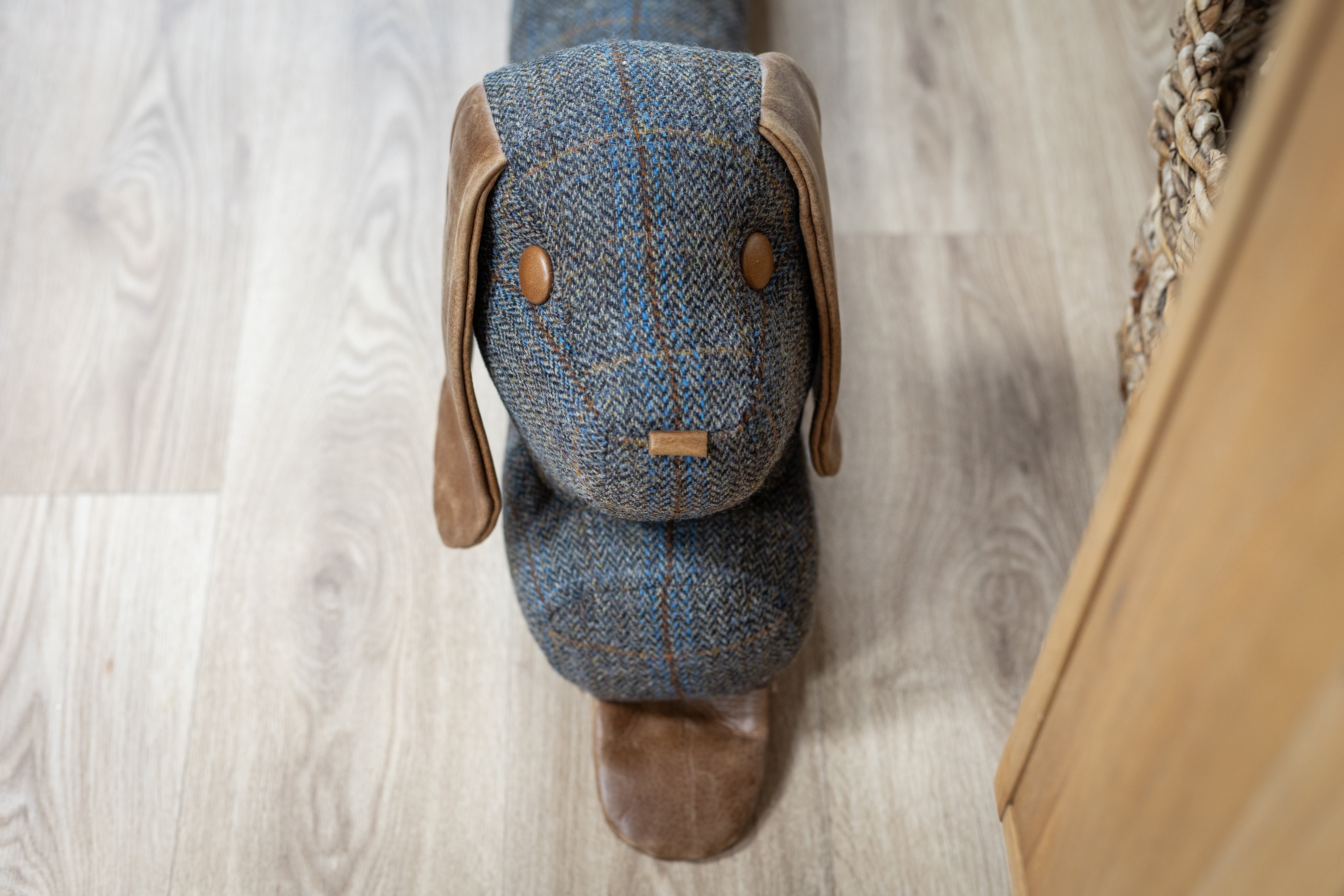 Uist Night Harris Tweed Dog Door Draught Excluder